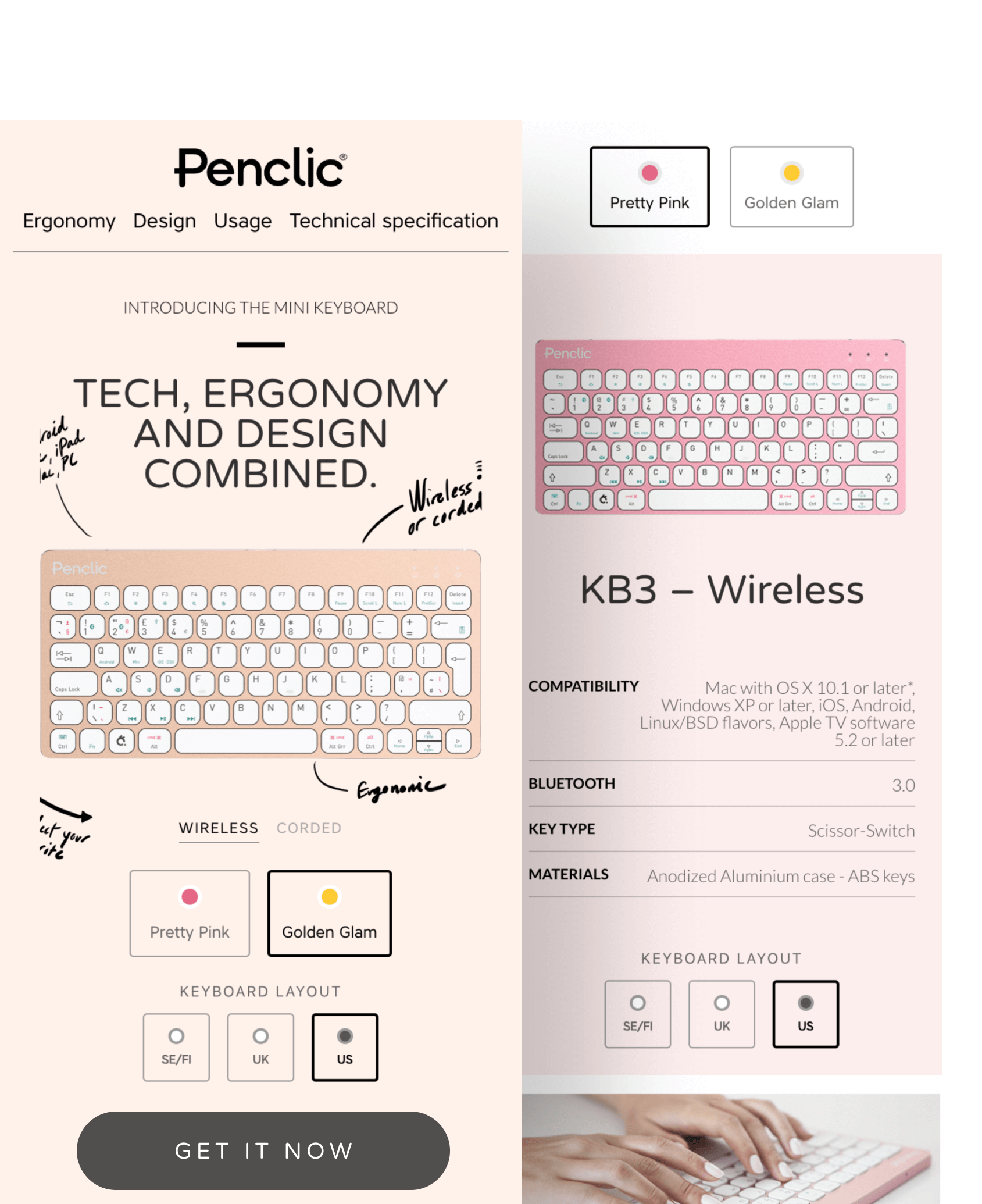 Webbyrå Webdesign Stockholm UX UI Design för Penclic
